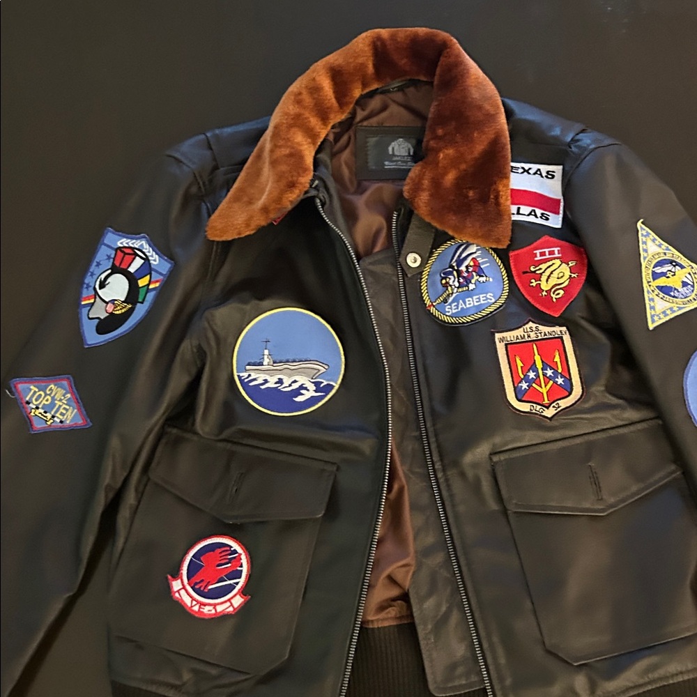 Coolest thing vegan leather bomber jacket